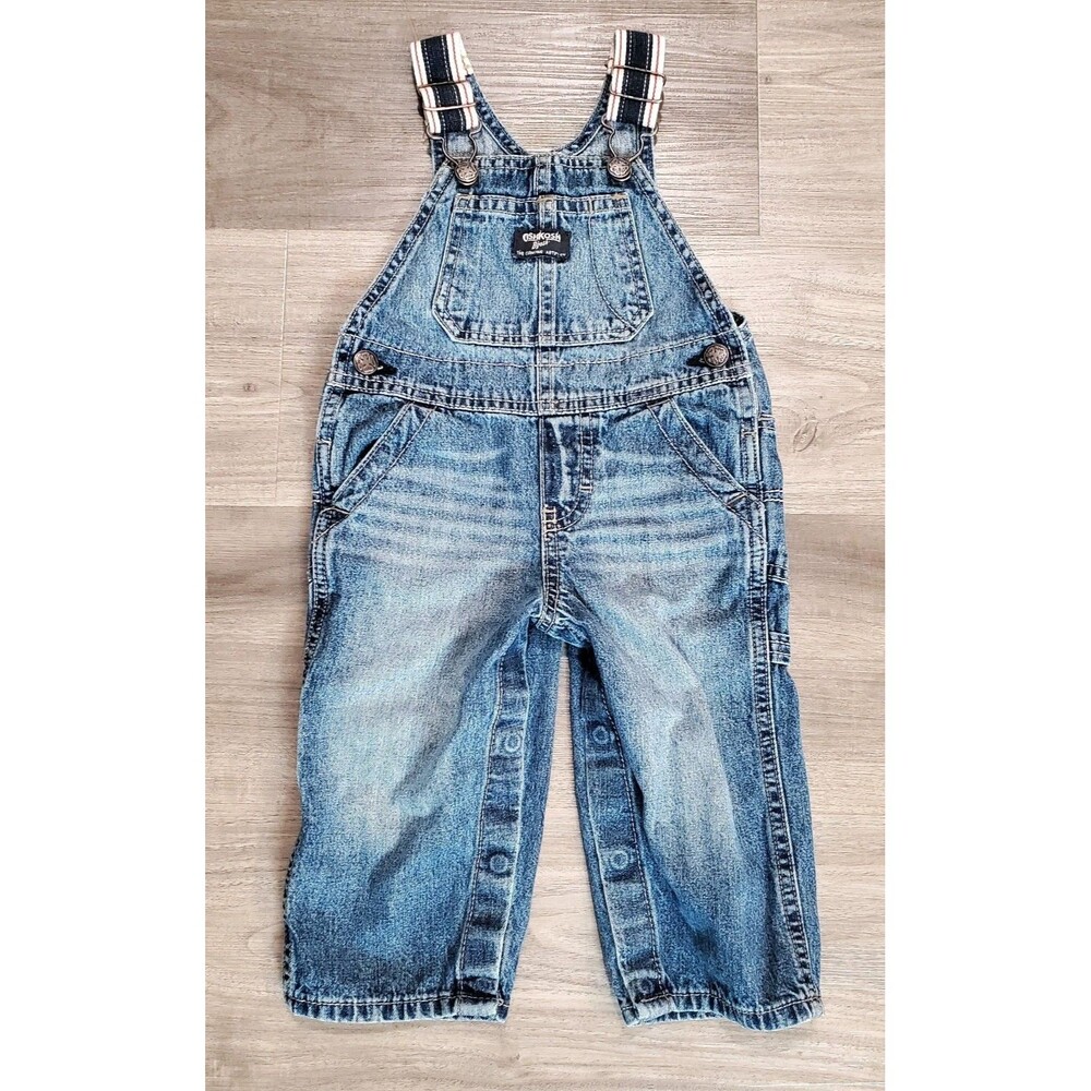 Osh Kosh B Gosh Baby 12 Months Denim Overalls Farm Ranch Play